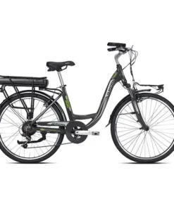 BRERA E-Urban City Broadway Damesfiets 26'' 7 versnellingen 504 Wh Borstelloze motor Antraciet