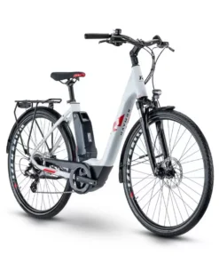RAYMON CityRay E 1.0 Wave 26'' 8s 500Wh Yamaha PW-CE Wit/Rood Maat 45