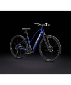 TREK Dual Sport+ 2 Stagger elektrische hybride fiets voor dames, blauw Hex 250Wh